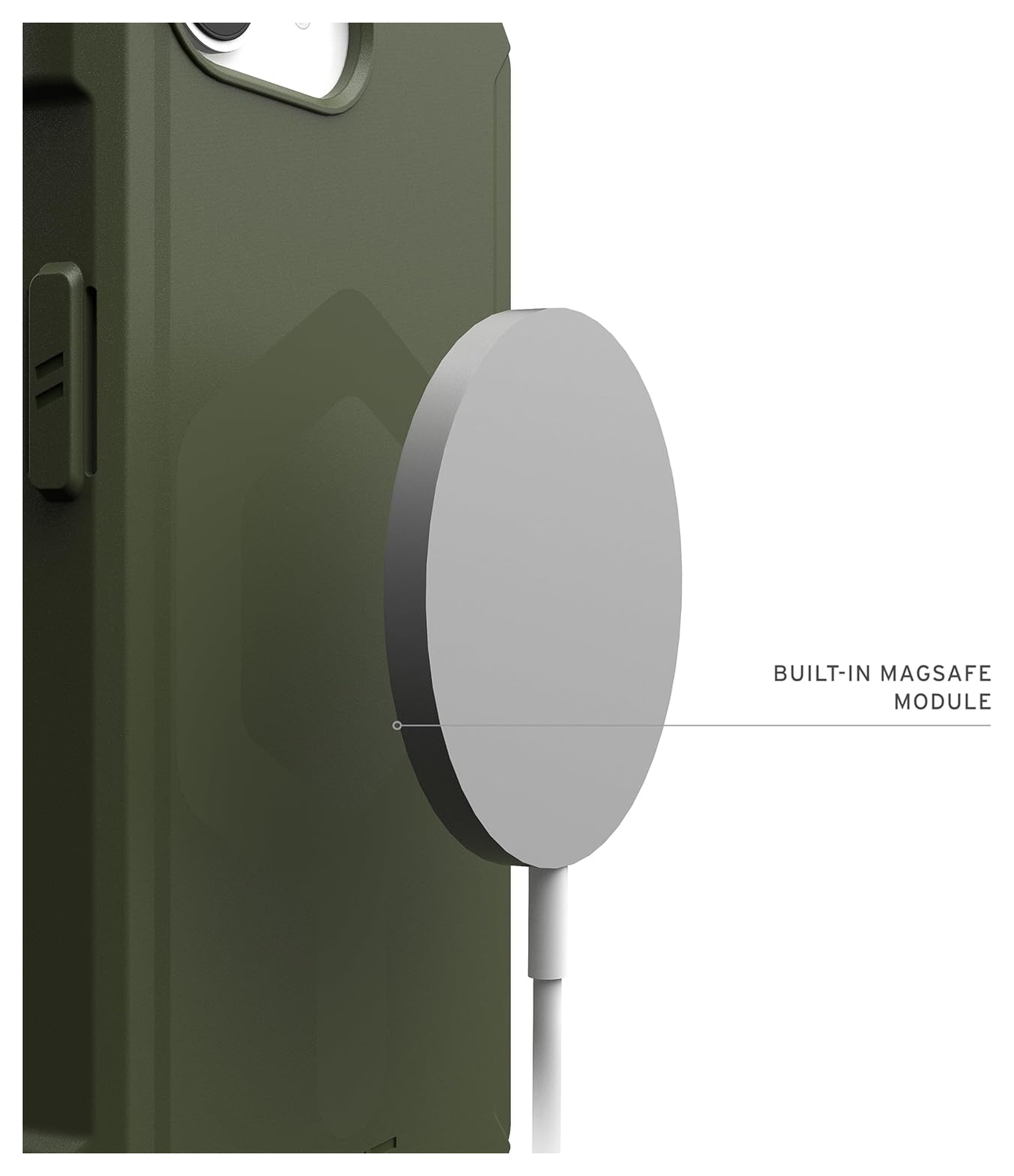 UAG Essential Armor iPhone 16e Hoesje MagSafe Back Cover Groen afbeelding 3