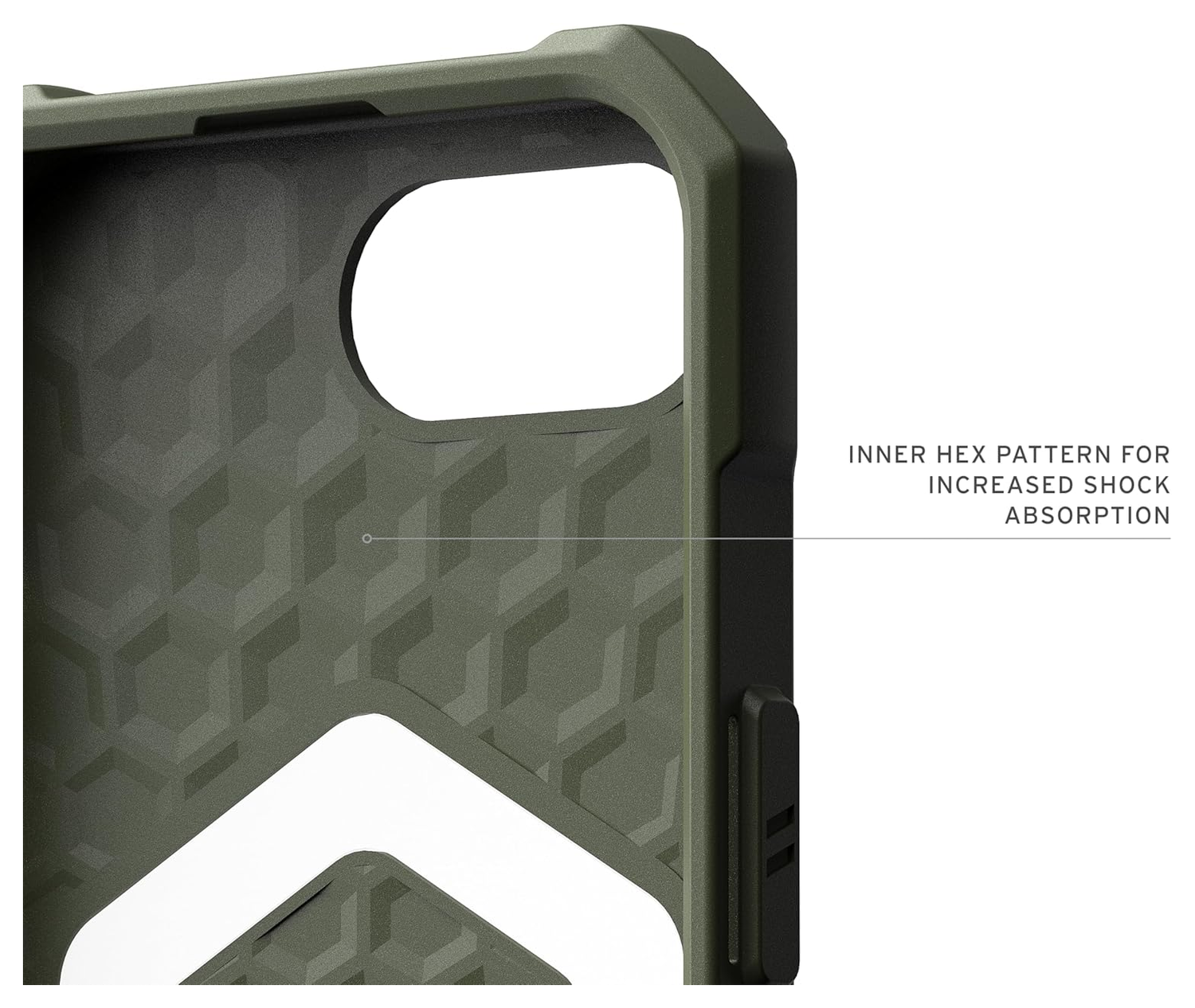 UAG Essential Armor iPhone 16e Hoesje MagSafe Back Cover Groen afbeelding 6