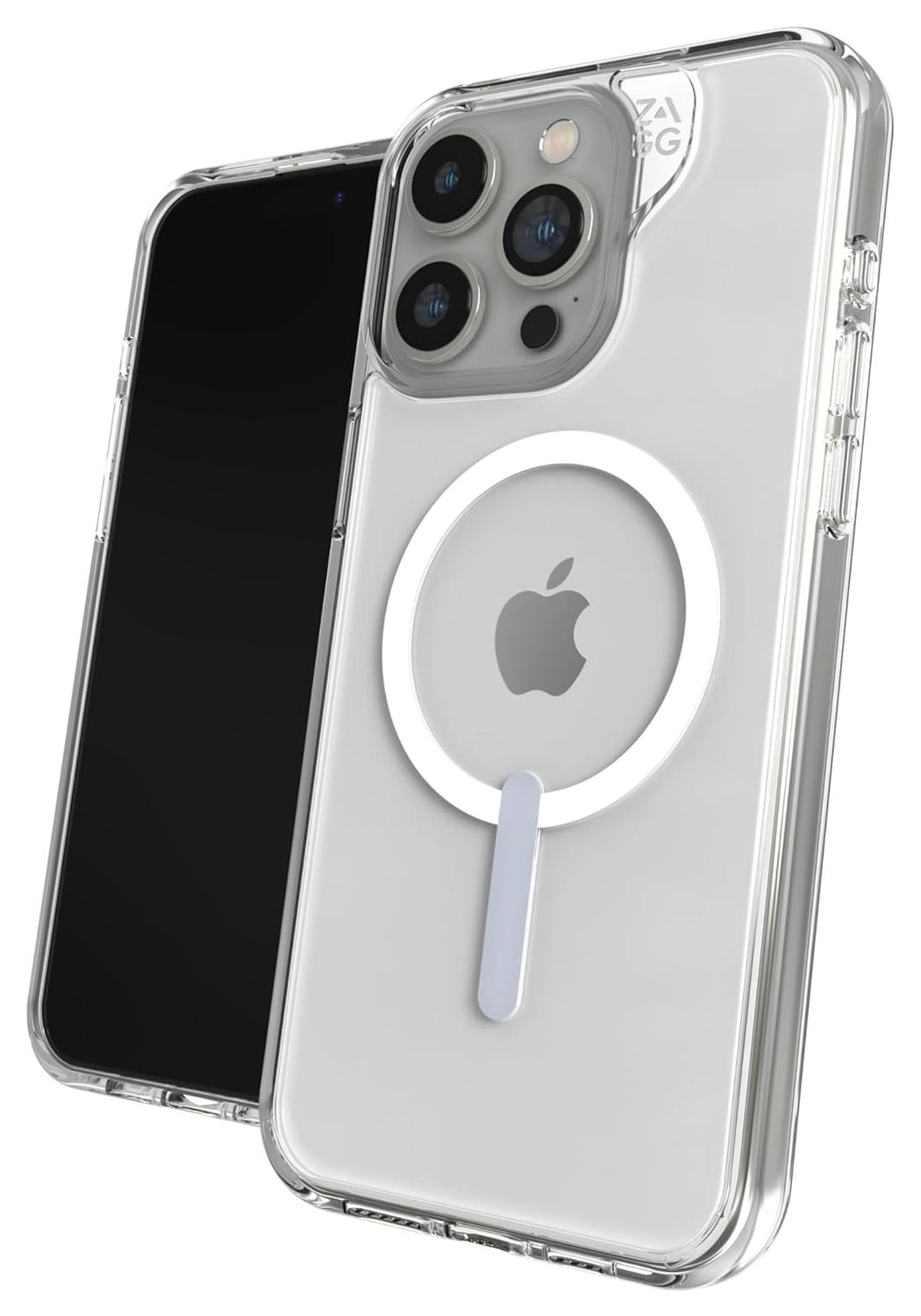 ZAGG Crystal Palace Snap iPhone 15 Pro Max Hoesje MagSafe Back Cover Transparant afbeelding 1