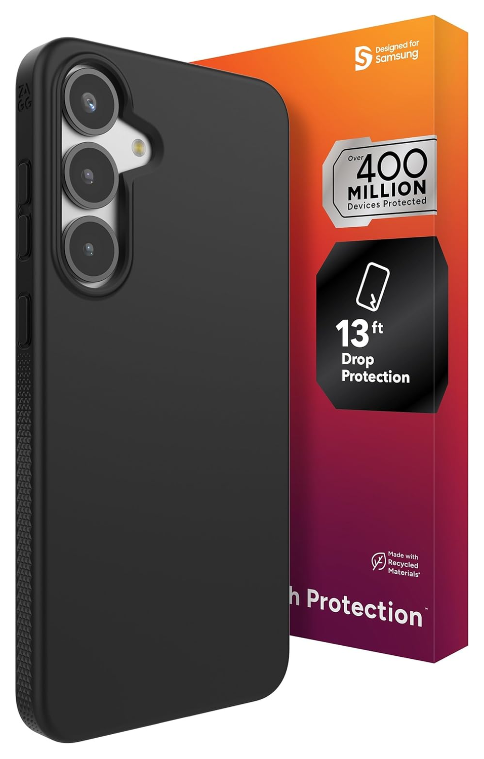 ZAGG Milan Snap Samsung Galaxy S25 Plus Hoesje MagSafe Back Cover Zwart afbeelding 1