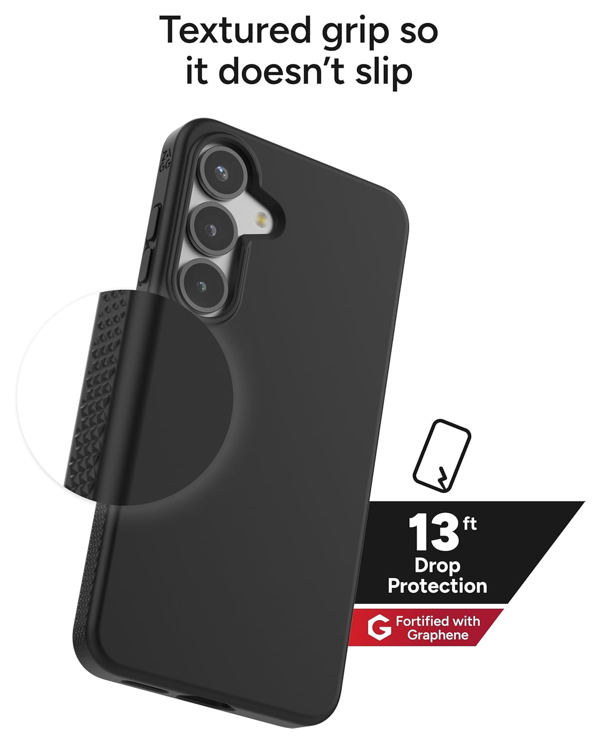 ZAGG Milan Snap Samsung Galaxy S25 Plus Hoesje MagSafe Back Cover Zwart afbeelding 4