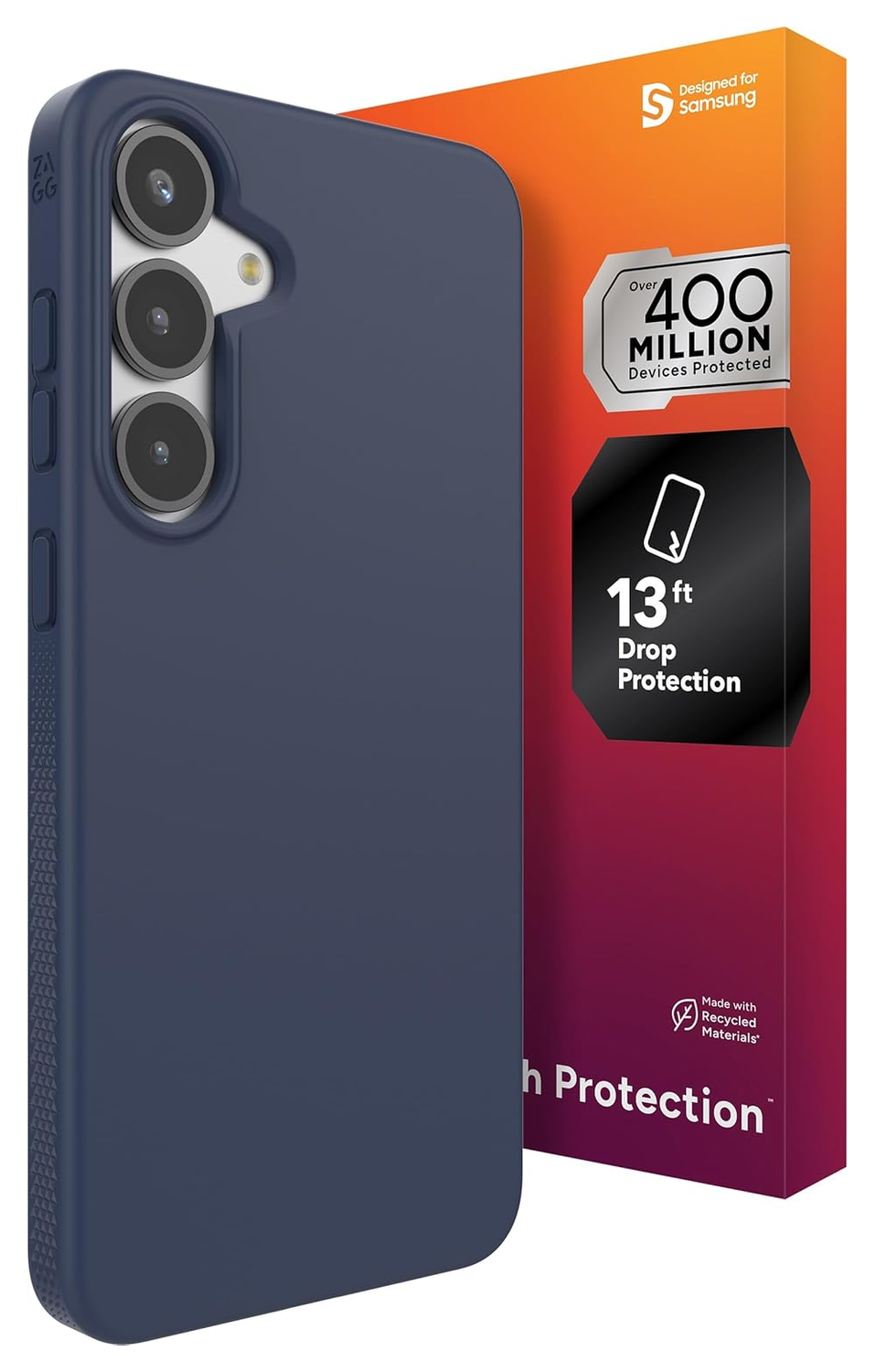 ZAGG Milan Snap Samsung Galaxy S25 Plus Hoesje MagSafe Back Cover Blauw afbeelding 1