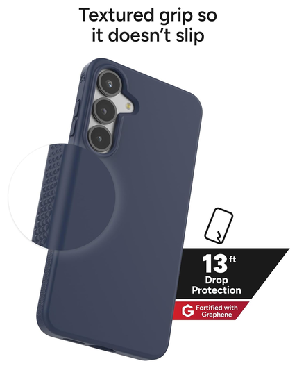 ZAGG Milan Snap Samsung Galaxy S25 Plus Hoesje MagSafe Back Cover Blauw afbeelding 4