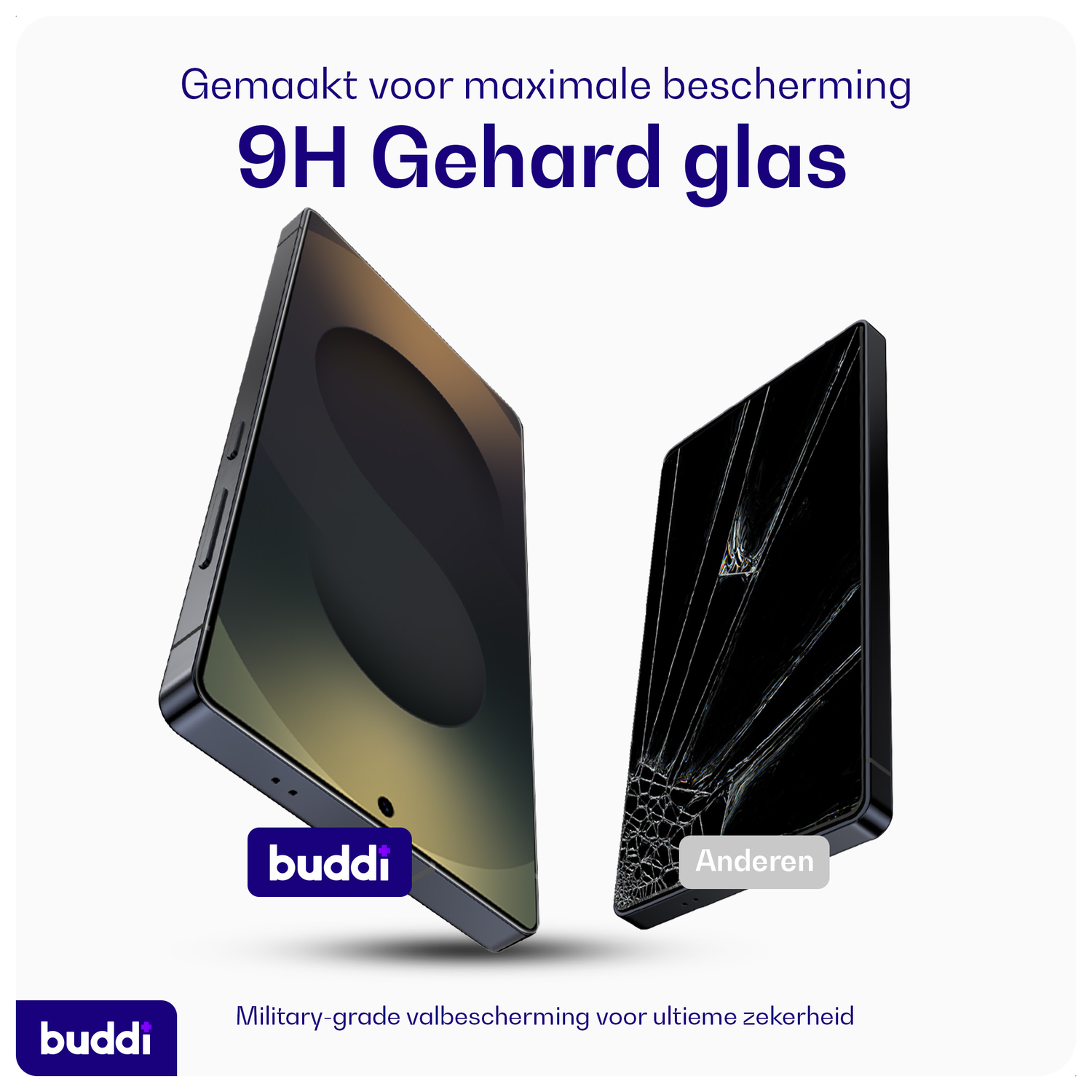 Buddi Easy Fit Samsung S24 / S25 Tempered Glass met Installatietray (2-Pack) afbeelding 6