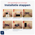 Rosso iPhone 6(S) / 7 / 8 Tempered Glass met Installatietray (2-Pack) afbeelding 11