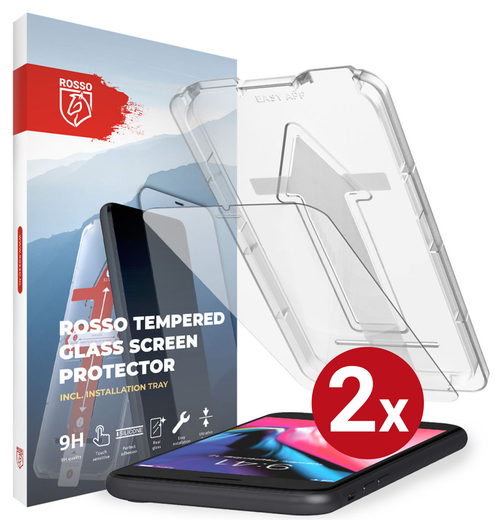 Rosso iPhone 6(S) / 7 / 8 Plus Tempered Glass Installatietray (2-Pack) afbeelding 13