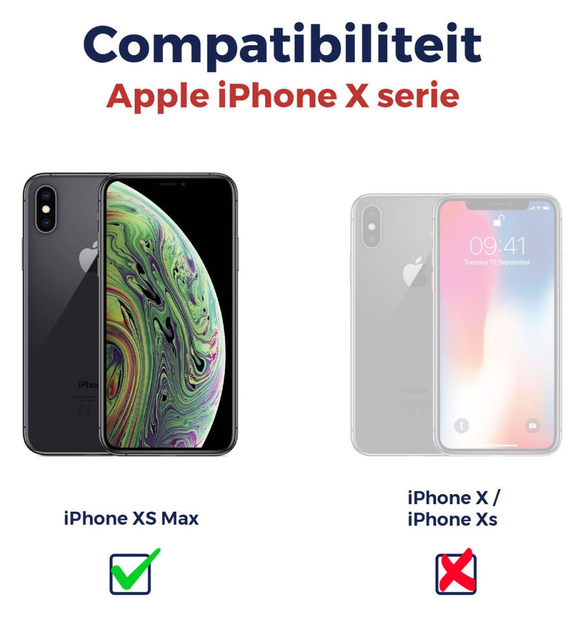 Rosso Apple iPhone XS Max Tempered Glass met Installatietray (2-Pack) afbeelding 11