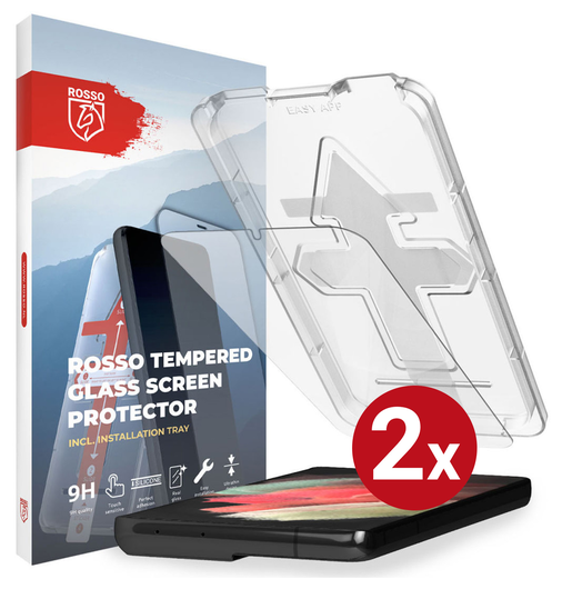 Rosso Samsung S21 Plus Tempered Glass met Installatietray (2-Pack) afbeelding 12