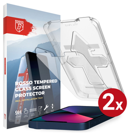 Rosso Apple iPhone 13 mini Tempered Glass met Installatietray (2-Pack)