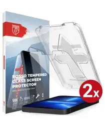 Rosso iPhone 13 Pro Max Tempered Glass met Installatietray (2-Pack) afbeelding