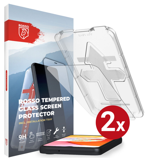 Rosso Samsung Galaxy A14 Tempered Glass met Installatietray (2-Pack) afbeelding 13