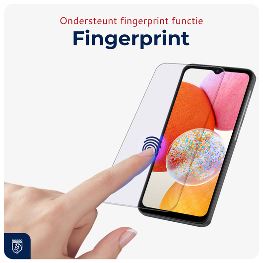 Rosso Samsung Galaxy A14 Tempered Glass met Installatietray (2-Pack) afbeelding 2