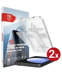 Rosso Samsung S23 FE Tempered Glass met Installatietray (2-Pack) afbeelding