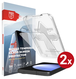 Rosso Samsung S23 FE Tempered Glass met Installatietray (2-Pack) afbeelding