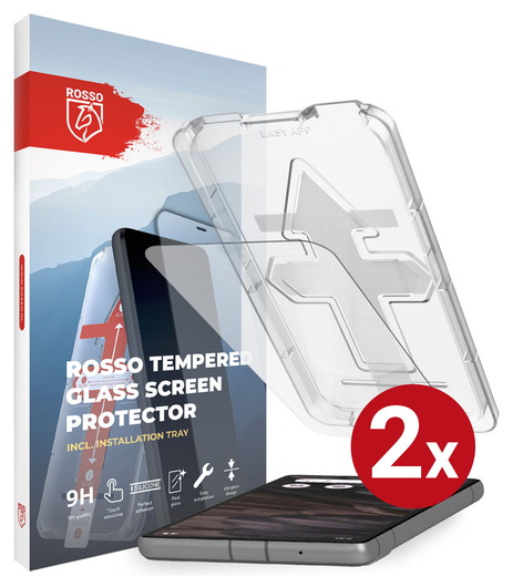 Rosso Google Pixel 7a Tempered Glass met Installatietray (2-Pack) afbeelding 13