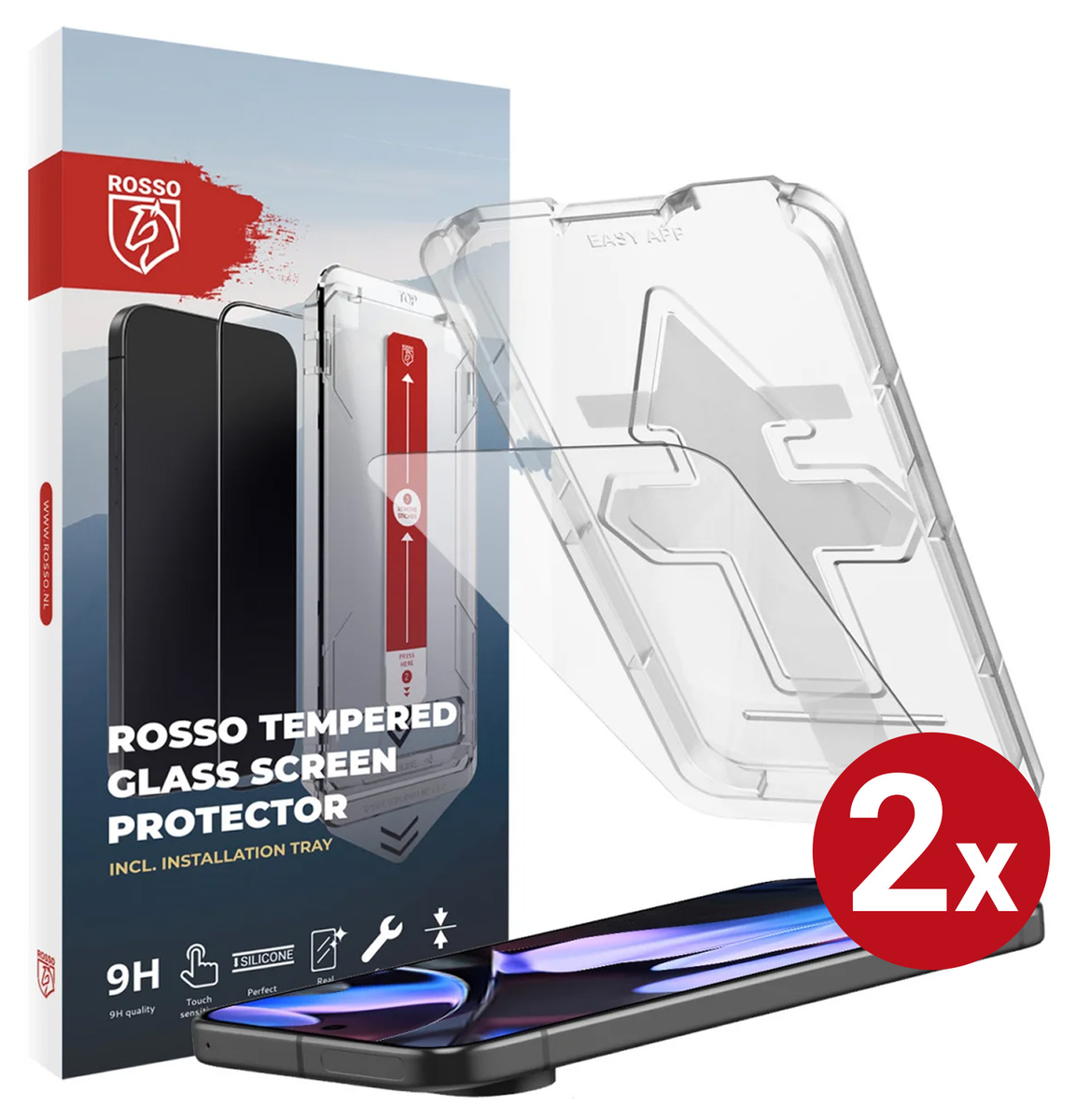 Rosso Google Pixel 10 Pro XL / 9 Pro XL Tempered Glass (2-Pack) afbeelding 1