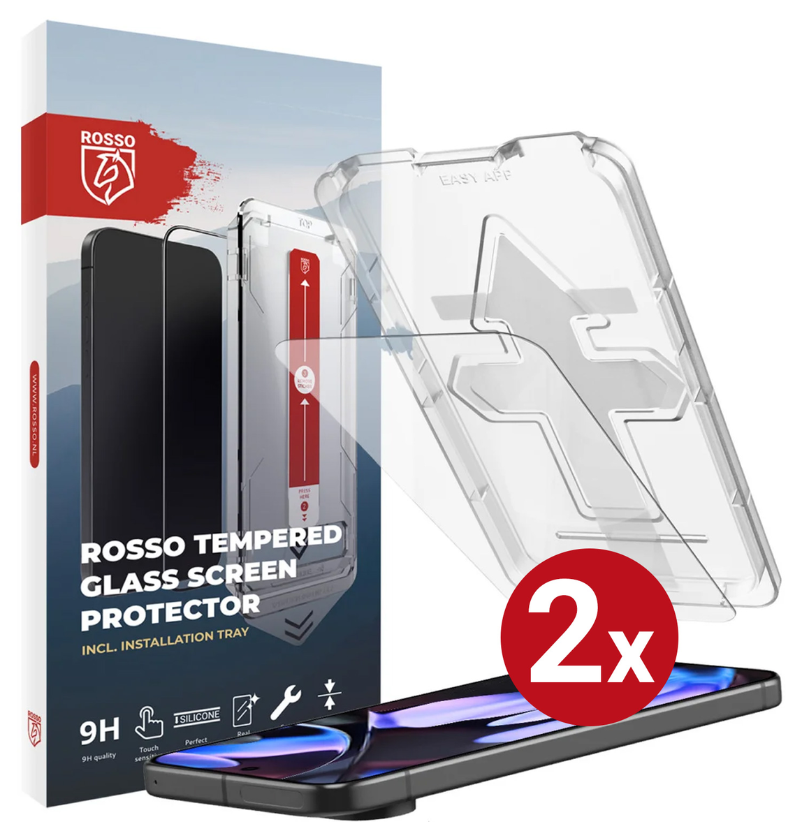 Rosso Google Pixel 10 Pro XL / 9 Pro XL Tempered Glass (2-Pack) afbeelding 13