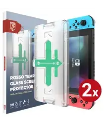 Rosso Nintendo Switch Tempered Glass met Installatietray (2-Pack) afbeelding