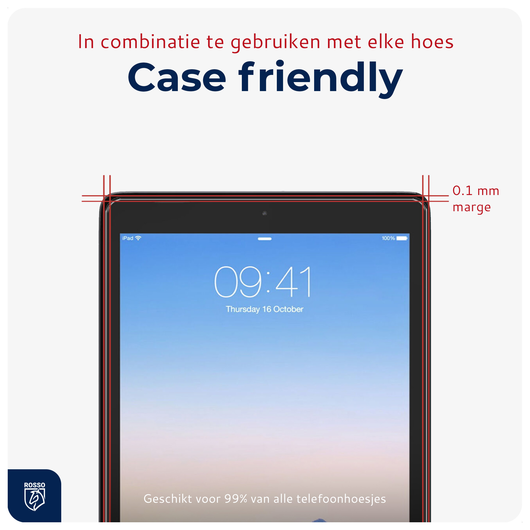 Rosso iPad 9.7 2017/2018 /Air 2 Tempered Glass Installatietray (2-Pack) afbeelding 2