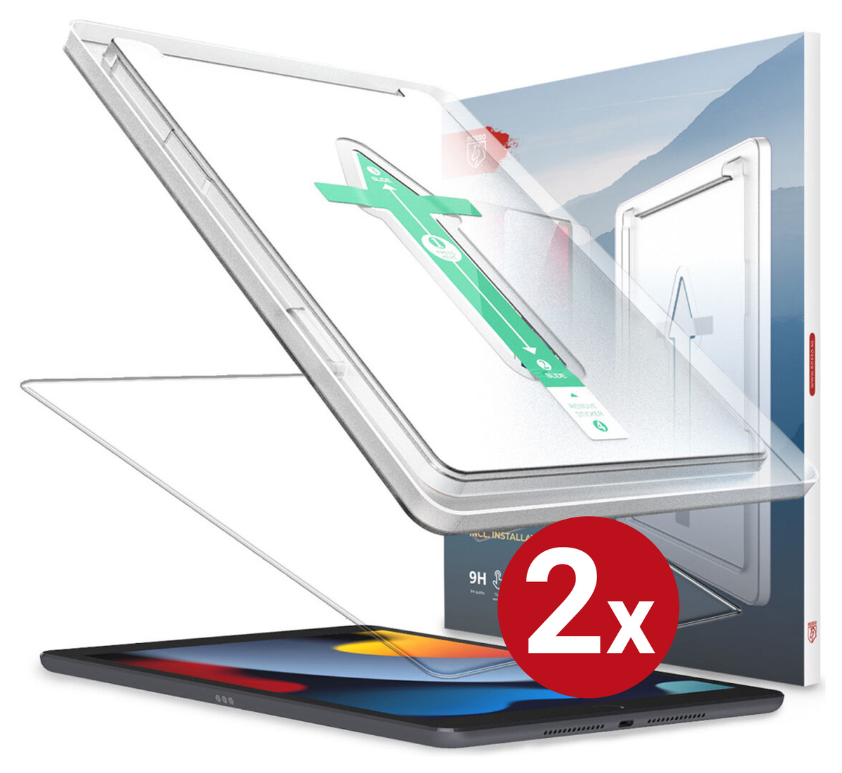 Rosso iPad Pro 11 / Air 10.9 Tempered Glass Installatietray (2-Pack) afbeelding 10