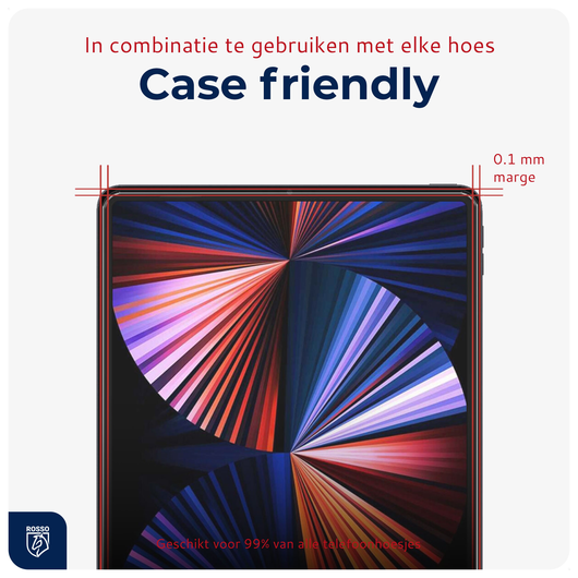 Rosso Apple iPad Pro 12.9 Tempered Glass met Installatietray (2-Pack) afbeelding 2