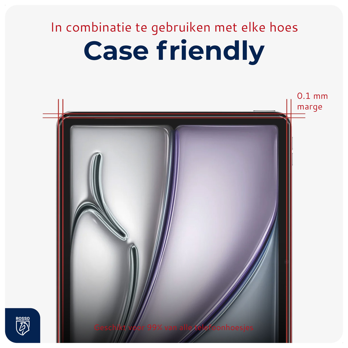 Rosso iPad Air 13 (24/25) Tempered Glass Installatietray (2-Pack) afbeelding 2