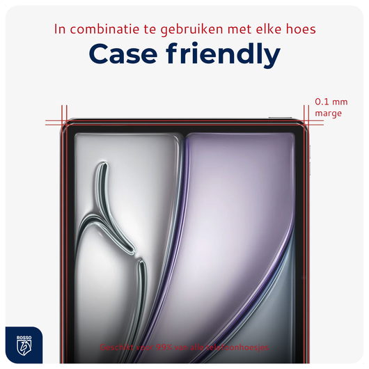 Rosso iPad Air 13 (24/25) Tempered Glass Installatietray (2-Pack) afbeelding 2