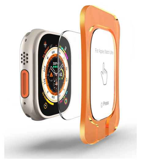 Rosso Apple Watch Ultra 3/2/1 Tempered Glass Installatietray (2-Pack) afbeelding 2