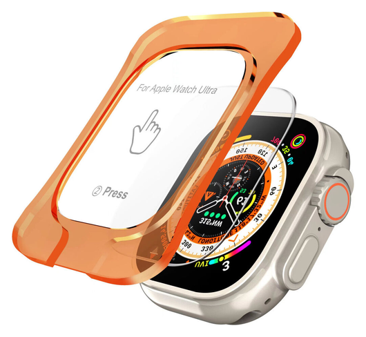 Rosso Apple Watch Ultra 3/2/1 Tempered Glass Installatietray (2-Pack) afbeelding 3