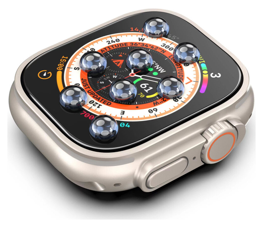 Rosso Apple Watch Ultra 3/2/1 Tempered Glass Installatietray (2-Pack) afbeelding 8