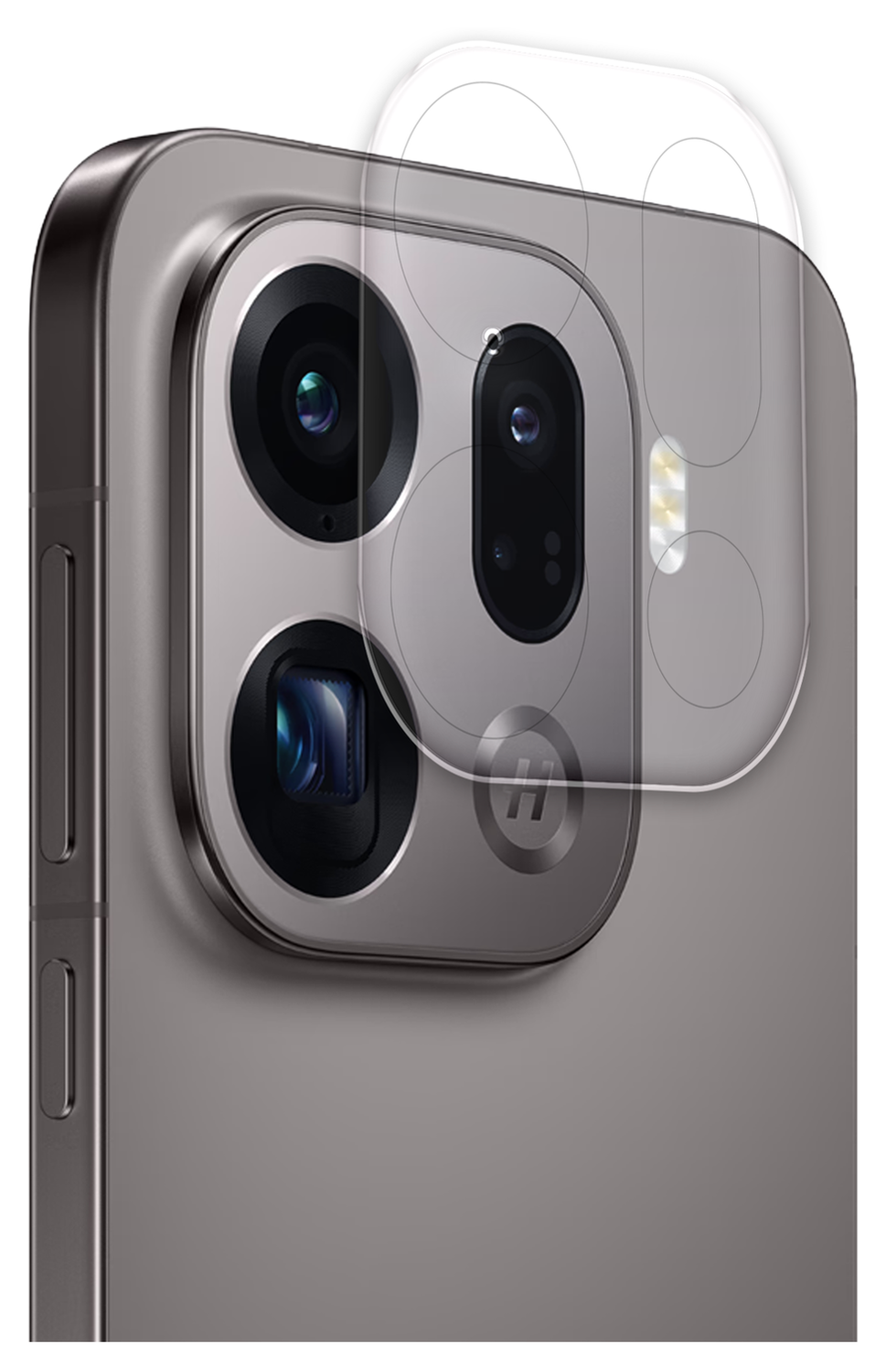 Rosso Oppo Find X9 Camera Lens Protector Transparant afbeelding 2