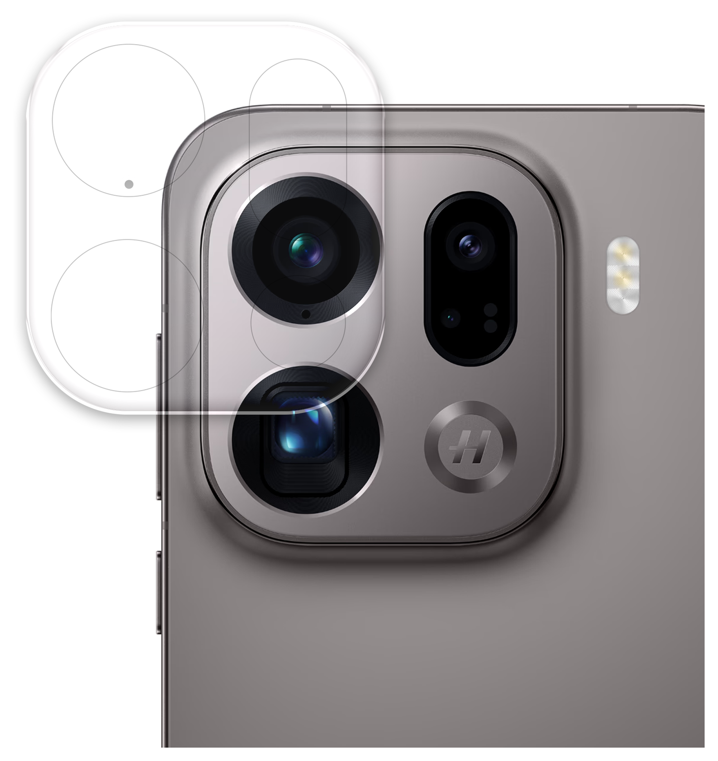 Rosso Oppo Find X9 Pro Camera Lens Protector Transparant afbeelding 1