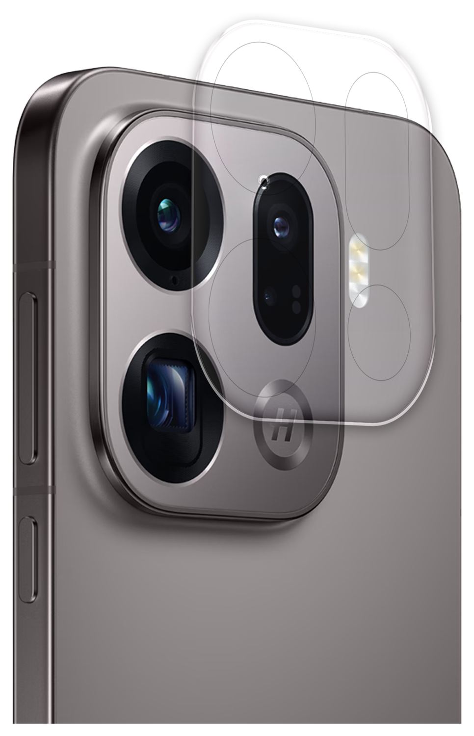 Rosso Oppo Find X9 Pro Camera Lens Protector Transparant afbeelding 2