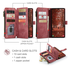 CaseMe C30 Samsung Galaxy S26 Hoesje Pasjeshouder Book Case Rood afbeelding 4