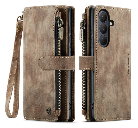 CaseMe C30 Samsung Galaxy S26 Plus Hoesje Pasjeshouder Book Case Bruin afbeelding 3