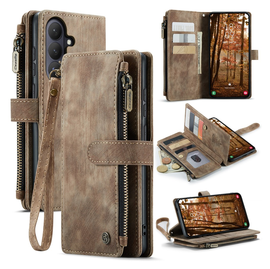 CaseMe C30 Samsung Galaxy S26 Plus Hoesje Pasjeshouder Book Case Bruin afbeelding