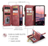 CaseMe C30 Samsung Galaxy S26 Ultra Hoesje Pasjeshouder Book Case Rood afbeelding 4