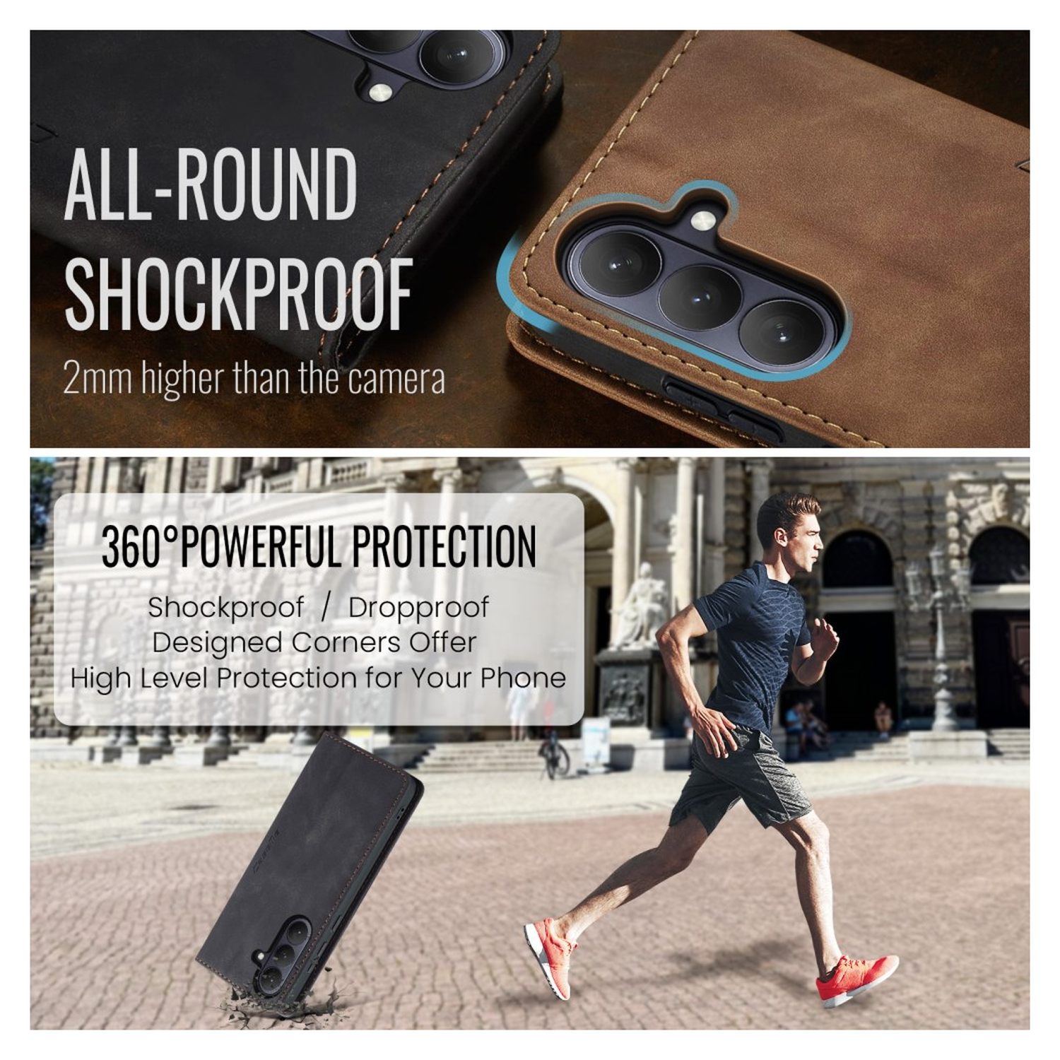 CaseMe 013 Samsung Galaxy S26 Hoesje Book Case met Standaard Zwart afbeelding 7