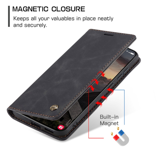 CaseMe 013 Samsung Galaxy S26 Hoesje Book Case met Standaard Zwart afbeelding 10