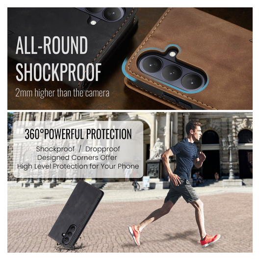 CaseMe 013 Samsung Galaxy S26 Hoesje Book Case met Standaard Zwart afbeelding 7