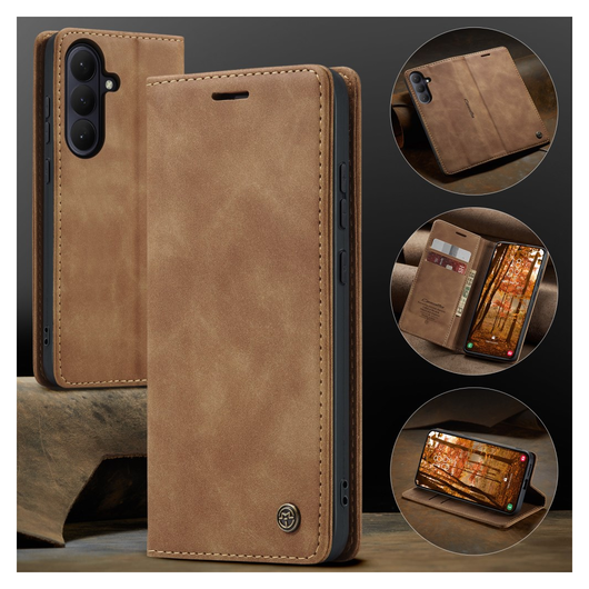 CaseMe 013 Samsung Galaxy S26 Hoesje Book Case met Standaard Bruin afbeelding 8