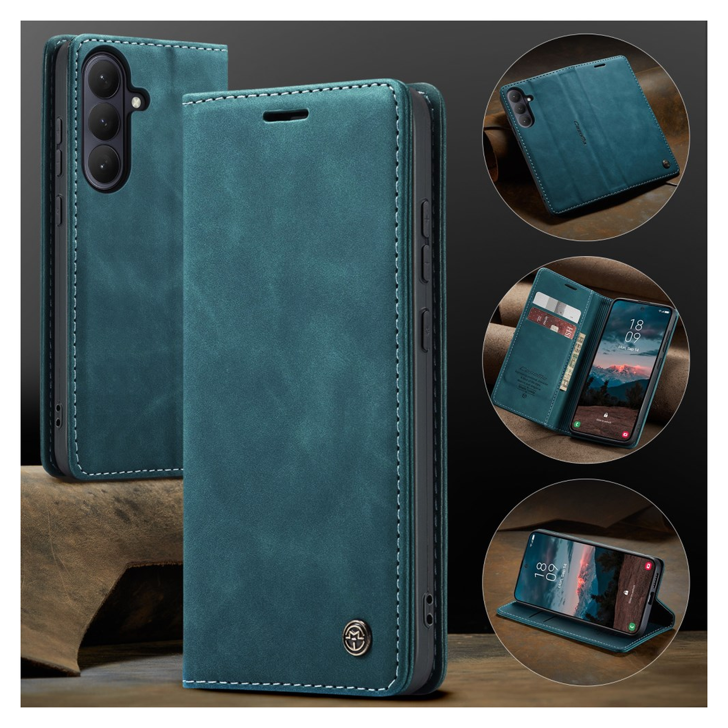 CaseMe 013 Samsung Galaxy S26 Hoesje Book Case met Standaard Blauw afbeelding 8