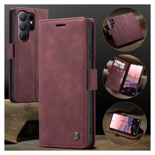 CaseMe 013 Samsung Galaxy S26 Ultra Hoesje Book Case met Standaard Rood afbeelding 8