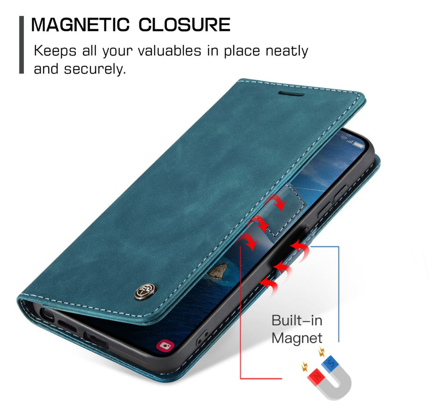 CaseMe 013 Samsung Galaxy S26 Ultra Hoesje Book Case met Standaard Blauw afbeelding 10