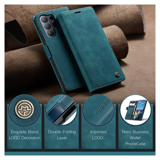 CaseMe 013 Samsung Galaxy S26 Ultra Hoesje Book Case met Standaard Blauw afbeelding 5