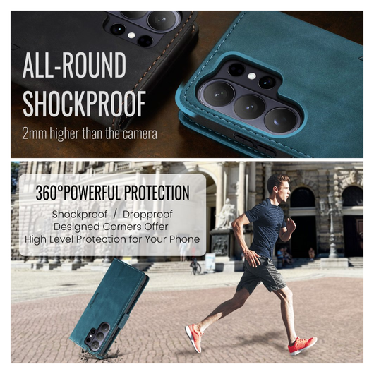 CaseMe 013 Samsung Galaxy S26 Ultra Hoesje Book Case met Standaard Blauw afbeelding 7