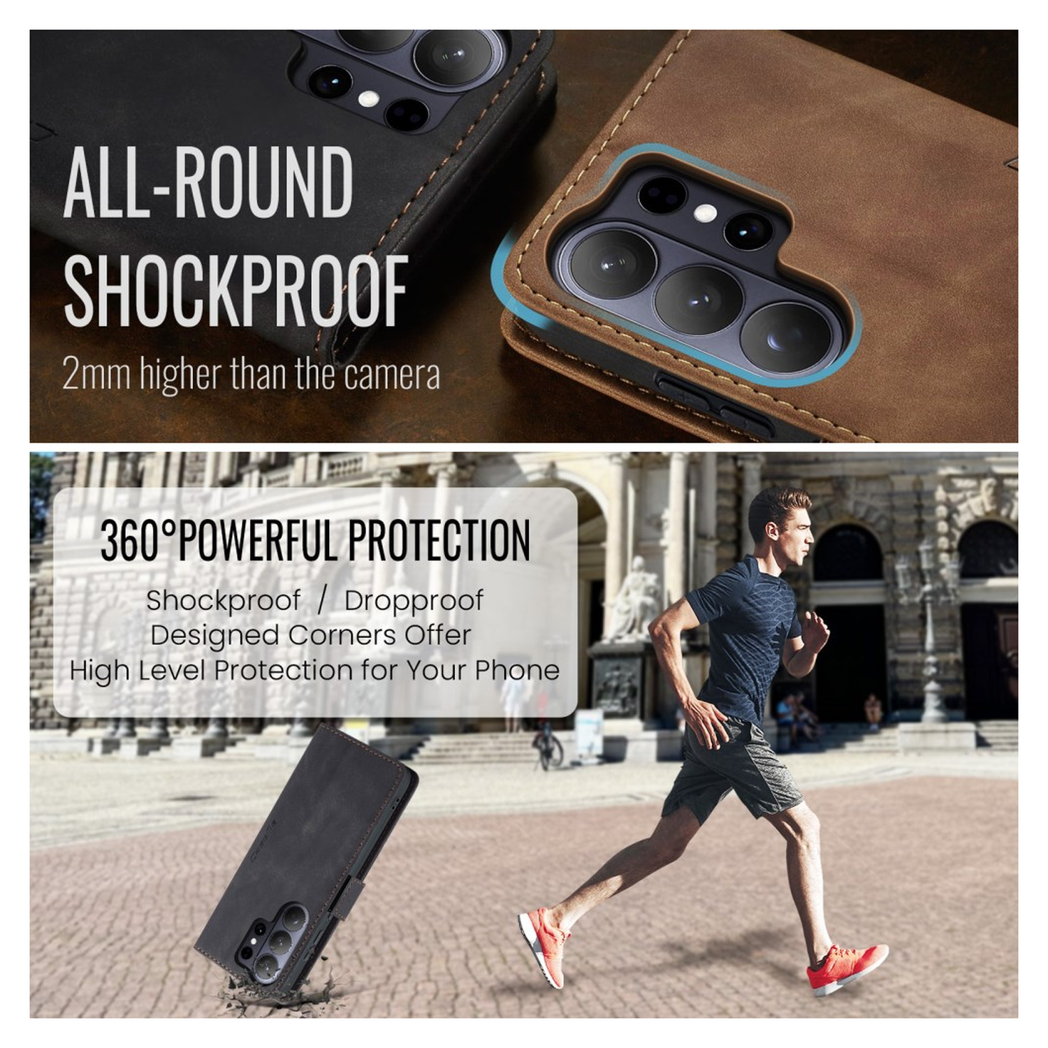 CaseMe 013 Samsung Galaxy S26 Ultra Hoesje Book Case met Standaard Zwart afbeelding 7