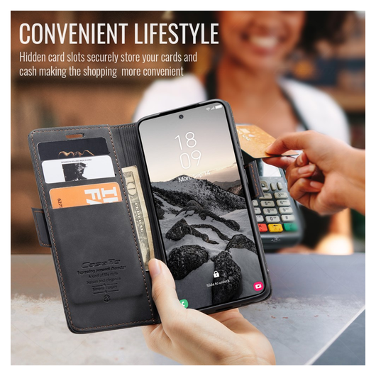 CaseMe 013 Samsung Galaxy S26 Ultra Hoesje Book Case met Standaard Zwart afbeelding 2