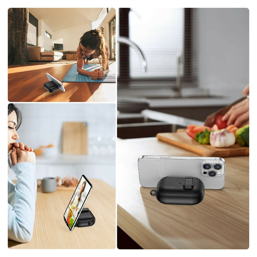 Apple AirPods Pro 3 Hoesje Litchi TPU Schokbestendig Haak Blauw afbeelding 7