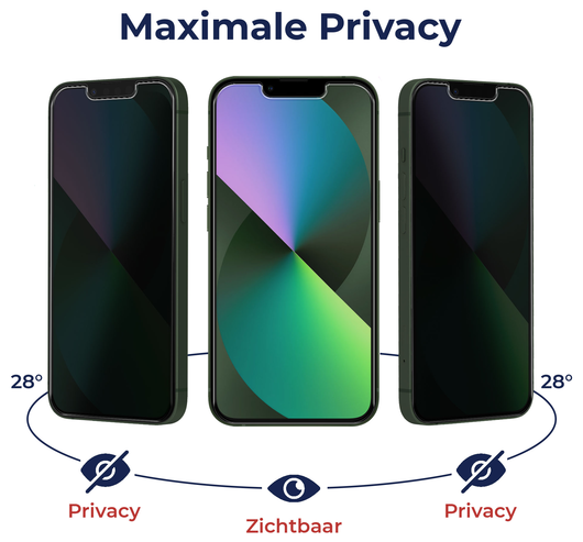 Rosso Oppo Find X9 9H Tempered Glass Screen Protector Privacy afbeelding 8